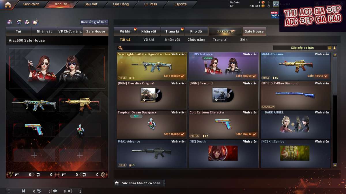 shop acc cf uy tin gia re